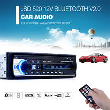 Автомагнитола 1 Din, Авторадио 12 В, Bluetooth V2.0, JSD520, автомобильная стереосистема в приборной панели, SD, USB, MP3, MMC, WMA, автомобильный радиоприемник, FM, Aux вход, приемник 2024 - купить недорого