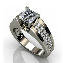 Mostyle роскошное мужское большое обручальное кольцо, модное кольцо из серебра 925 пробы с кристаллами и цирконием, мужское винтажное обручальное кольцо 2024 - купить недорого