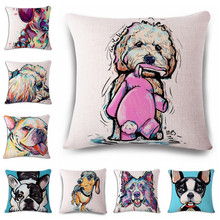 Animal cushion cover Dog for children Decorative Cushion Covers for Sofa Throw Pillow Car Chair Home Decor Pillow Case almofadas 2024 - buy cheap