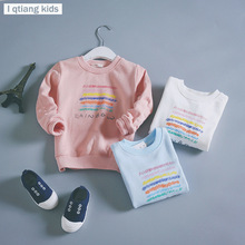 Primavera outono meninos meninas roupas luva cheia crianças t-shirts da marca de roupas de bebê menino cobre t dos miúdos t-shirt roupas infantis 2024 - compre barato