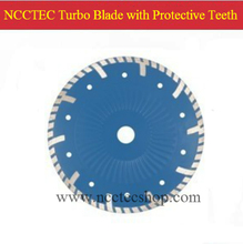 7'' NCCTEC Diamond turbo saw blade with protective teeth(5 pcs per lot)/180mm DRY granite marble cutting disk/Hot Press Sintered 2024 - buy cheap