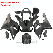 100%fit Fairings For YAMAHA YZF R1 1998 1999 model 98 99  ( All black )  Fairing kit Aftermarket CN19 2024 - buy cheap
