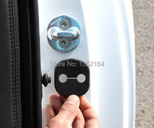 Capa fivela fechadura da porta automática, shock absorber pad para Hyundai new santa fe ix45, kia K3,sorento 2013 ,4 pçs/lote 2024 - compre barato