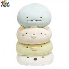 Kawaii japonês animação sumikko gurashi animais de pelúcia boneca travesseiro almofada dos desenhos animados brinquedos de pelúcia crianças aniversário presentes de natal 2024 - compre barato