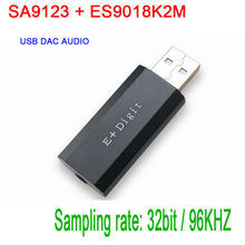 SA9123 + ES9018K2M USB DAC tarjeta de sonido externa decodificador de fiebre HIFI convertidor de Audio para auriculares amplificador OTG amplificador de teléfono móvil 2024 - compra barato