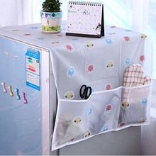 Practical Dust Proof Refrigerator Cover with 6 Pockets Storage Bag Holder Household Washing Machine Cover Kitchen Tools 2024 - buy cheap