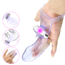 Sex Wearable Finger Sleeve Vibrator Masturbator G Spot Massage Pussy Clit Stimulate For Women Sex Toys Sexo Orgasm Adult Product 2024 - buy cheap