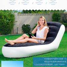 New arrival L-shaped Inflatable Sofa Bed Single Outdoor Portable Inflatable Sofa Home Lazy Sofa With Household Electric Pump+Pil 2024 - buy cheap
