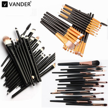 Vander Makeup Brushes 20Pcs Professional Shadow Brush Set kit Cosmetics Foundation Eyeliner Lipstick pincel maleta de maquiagem 2024 - buy cheap
