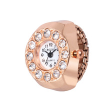 Reloj de cuarzo con esfera para mujer, cronógrafo de acero, creativo y analógico, relojes para el dedo tipo anillo, de lujo, femenino 2024 - compra barato