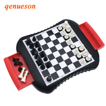 High Quality Drawer style Chess Magnetic Mini Family Game ABS Plastic Chess Set For Friend Children Kid Gift Board Game qenueson 2024 - buy cheap