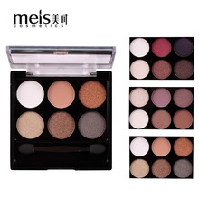 MEIS Beauty Glazed 6 цветов открытые блестящие тени для век Палитра Макияж блеск пигмент дымчатый тени для век Палитра Водонепроницаемая косметика 2024 - купить недорого