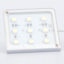 Led Backlight 9pcs 5050SMD  Led Accent Light Slim Type 12V  Square Shape Led Cabinet Light White/Warm White 1pcs/lot 2024 - buy cheap