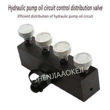 Fast Hydraulic high pressure four-way valve Oil circuit splitter Hydraulic pump oil circuit control distribution valve 1pc 2024 - buy cheap