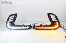 Car Flashing for Hyundai Elantra 2016 2017  LED car DRL Daytime Running Light Daylight Waterproof Signal lamp car-Styling 2024 - buy cheap