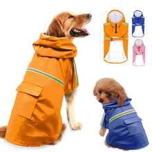 Dog Raincoat Outdoor Pet Coat Waterproof Jacket Dog Clothes Poncho With Hood For Small Large Dogs Pet Rain Coat With Harness 2024 - buy cheap