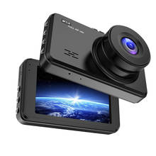 1080 P Автомобильный dvr двойной объектив Dash камера с камерой заднего вида G-sensor ночного видения обнаружения движения 130 широкоугольный петля видео рекордер 2024 - купить недорого