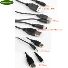 USB 2.0 to 5.5*2.1/4.0*1.7/3.5*1.35/2.5*0.7/2.0*0.6mm DC Barrel Jack Power Cable AC plug Transfer Connector Charger Converter 2024 - buy cheap