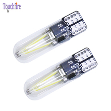 1pcs LED W5W T10 194 12V COB 8SMD Silicone Led Parking Car Bulb Wedge Clearance Lamp CANBUS License Light Bulb Wholesale White 2024 - buy cheap