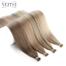 Наконечник Neitsi для наращивания волос, двойной наконечник Remy I, 1,0 г/локон, 20 дюймов, 24 дюйма, 28 дюймов 2024 - купить недорого
