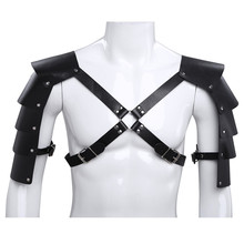 Сексуальное мужское нижнее белье iEFiEL из искусственной кожи, регулируемый нагрудный ремень, бондажный костюм с наплечными застежками, колготки Zentai 2024 - купить недорого