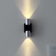 Mini candelabro de pared moderno para el hogar, luces LED de pared, iluminación interior, lámpara de mesita de noche, lámpara de aluminio integrada 2024 - compra barato