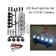 RC Car Roof LED Light Bar Set 5 Spotlight for 1/10 RC Crawler TAMIYA CC01 Axial SCX10 90046 D90 HSP Traxxas Monster Truck 2024 - buy cheap