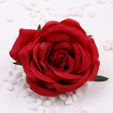 Cabeça de rosas artificiais de simulação de alta qualidade, 7cm, artesanato diy, bud de chá, flores falsas, decoração de flores de casamento, acessório de festa 2024 - compre barato