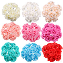 Frigg Rustic Wedding Decoration 10pcs 8cm Foam Rose Flowers Bridal Shower Valentines Day Gift For Bridal Party Weeding Decor 2024 - buy cheap