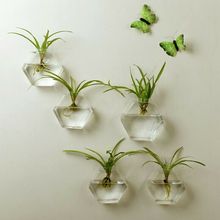 Новая ваза висячее растение цветочный горшок шестиугольная стеклянная шар ваза-Террариум настенный аквариум аквариумный Декор 2024 - купить недорого