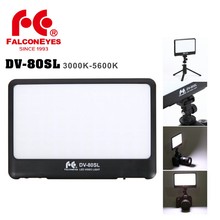 FalconEyes DV-80SL 15W Portable Super Slim LED Fill LIGHT Adjustable color for camera or camcorder  with BB-6 Battery Empty Case 2024 - buy cheap