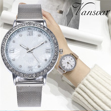 Vansvar Luxury Brand Gold Womens Watches Quartz Stainless Steel Band Marble Strap Men's Watch Analog Ladies Wrist Watch reloj 2024 - buy cheap