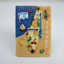 Imanes de nevera de recuerdo de Turismo de Israel, pegatinas de mensaje magnéticas de resina hechas a mano creativas para refrigerador, decoración del hogar 2024 - compra barato