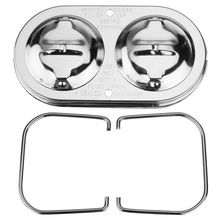 Chrome Brake Master Cylinder Cover Dual Bail Brakes For Chevy Sbc Bbc 350 454 2024 - buy cheap