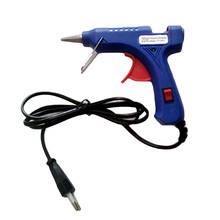 Super offer 1pcs 20W EU Plug Hot Melt Glue Gun Industrial Mini Guns Thermo Electric Gluegun Heat Temperature Tool Graft Repair 2024 - buy cheap