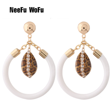 NeeFu WoFu Drop Shell Earring for Woman brand Resin Earring fashion Ear Ring Large Brinco Oorbellen Earrings 2024 - buy cheap