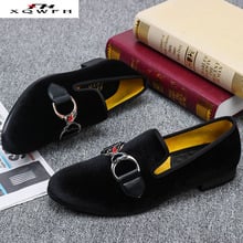 New Fashion Men Dress Shoes Men Velvet Loafers Party and Wedding Mens Casual Shoes Plus Big Size 5.5-13.5 Free Shipping 2022 - buy cheap