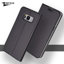 Funda de cuero para Samsung Galaxy S8 Plus, carcasa con tapa para Samsung S7 ZROTEVE, S8 S7 Edge 2024 - compra barato