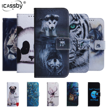 Funda con tapa magnética para Samsung Galaxy A51, carcasa con diseño de Lobo, Panda, A51 2024 - compra barato