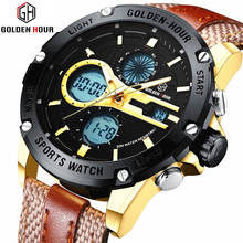 GOLDENHOUR Mens Watches Top Brand Luxury Nylon Strap Waterproof Quartz Clock Men Military Sport Digital Watch Relogio Masculino 2024 - buy cheap