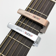 Aroma Acoustic Electric Guitar Capo 6 Strings Capotraste Ukulele Guitarra Color Chrome Copper 2024 - buy cheap