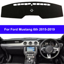 Car Dashmat Dashboard Cover Mat Pad Sun Shade Instrument Protective Carpet Accessories For Ford Mustang 2015 2016 2017 2018 RHD 2024 - buy cheap