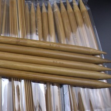 75pcs/set 15 Sizesx5  20cm Double Pointed Carbonized Bamboo Knitting Needles Sweater Knitting Bamboo Handle Smooth Craft Needle 2024 - buy cheap