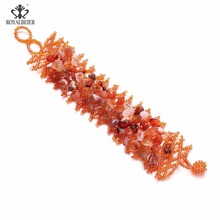 ROYALBEIER Handmade Bracelet Healing Balance Supernatural Lava Reiki Stones Bead Bracelets Women Jewelry pulsera mujer SZ0615 2024 - buy cheap