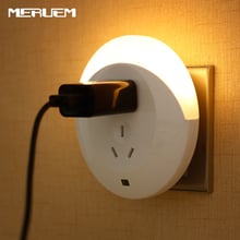 Sensor Control Night Light Mini AU Plug Novelty Bedroom lamp For Baby Gift Romantic Warm/Cool Lights 5 Hole Charging Socket 220V 2024 - buy cheap