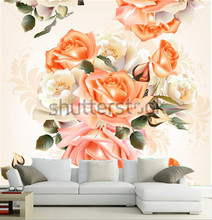 The custom 3D murals,Elegant Vintage Rose papel de parede,living room sofa TV wall bedroom wall paper 2024 - buy cheap
