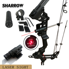 Bow Sight 50-100M Range 635-655nm Red Dot Laser Sight Pistol Adjustable 11mm 20mm Picatinny Rail Hunting Accessories 2024 - buy cheap