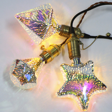 3D Star Fireworks Effect Night light LED Lamp  E27 220V LED Edison Bulb A60 ST64 G80 G95 G125 Multi shapes  Decoration Lighting 2024 - buy cheap