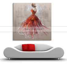 Home decor wall pictures Hand painted canvas painting oil paintings for living room Ballet Club oil painting for Home Decoration 2024 - buy cheap