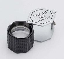 10X 20mm Metal Foldable Triplet Jewel Jewelry Magnifier Pocket Loupe Educational Toy Gift for Children Reading Magnifying Glass 2024 - buy cheap